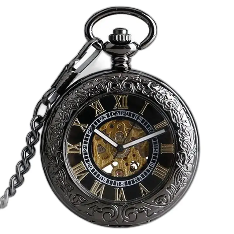 Relógio de bolso automático com charme vintage