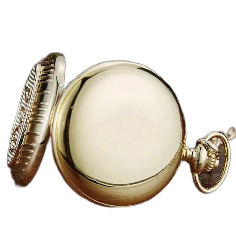 Relógio de bolso Grandfather Chic Quartz em ouro, elegante e atemporal