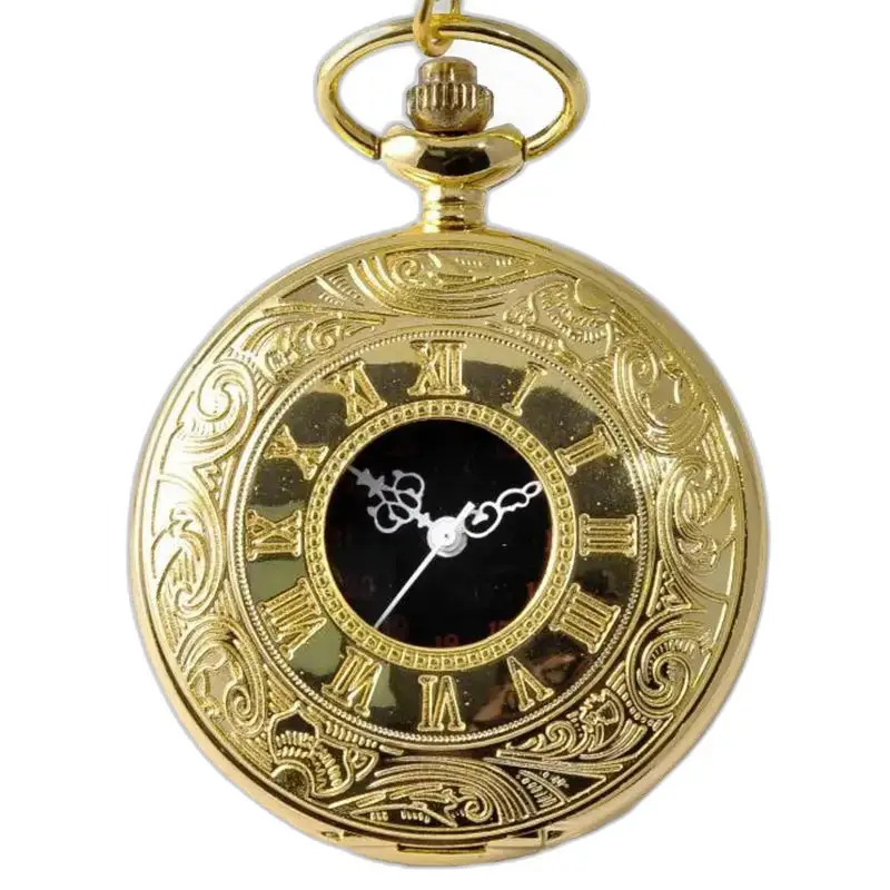 Relógio de bolso Romaine Luxe Gold com design elegante e refinado em ouro