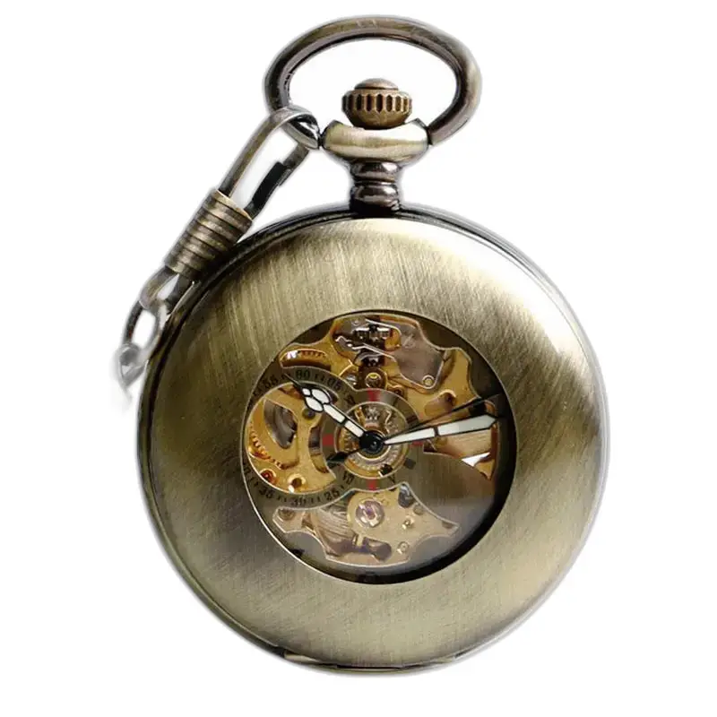 Relógio de bolso vintage antigo para homens e mulheres, relógio de bolso antigo e elegante