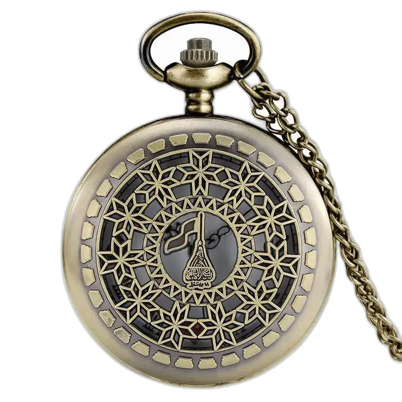 Lindo relógio vintage retrô com colar de flores e elegante caixa de bronze