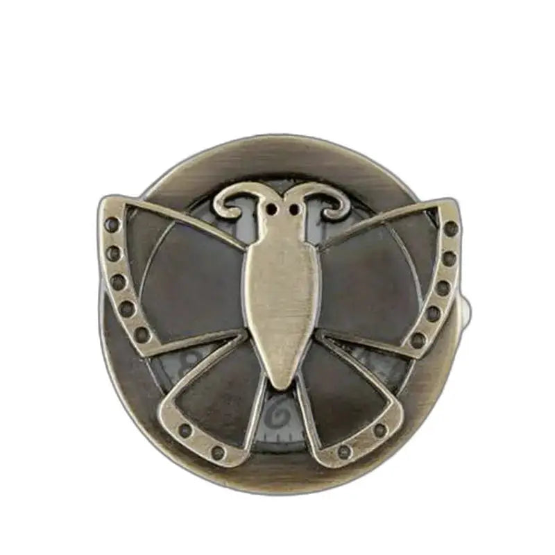 Broche de borboleta de bronze vintage, acessório steampunk para elegante relógio de borboleta