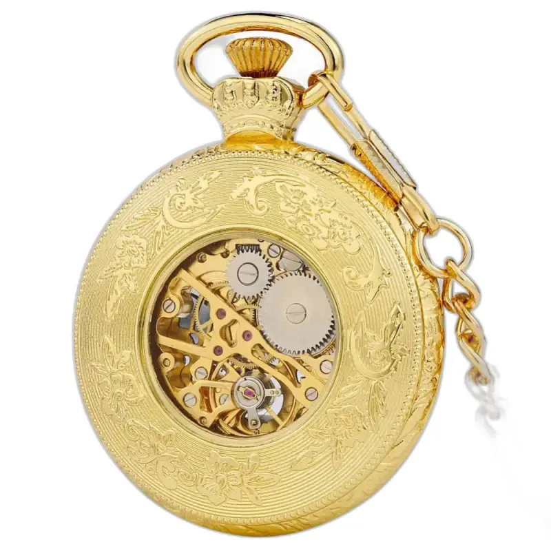 Montre à gousset mécanique Goldenheirloom Luxe Homme en or tonique élégant