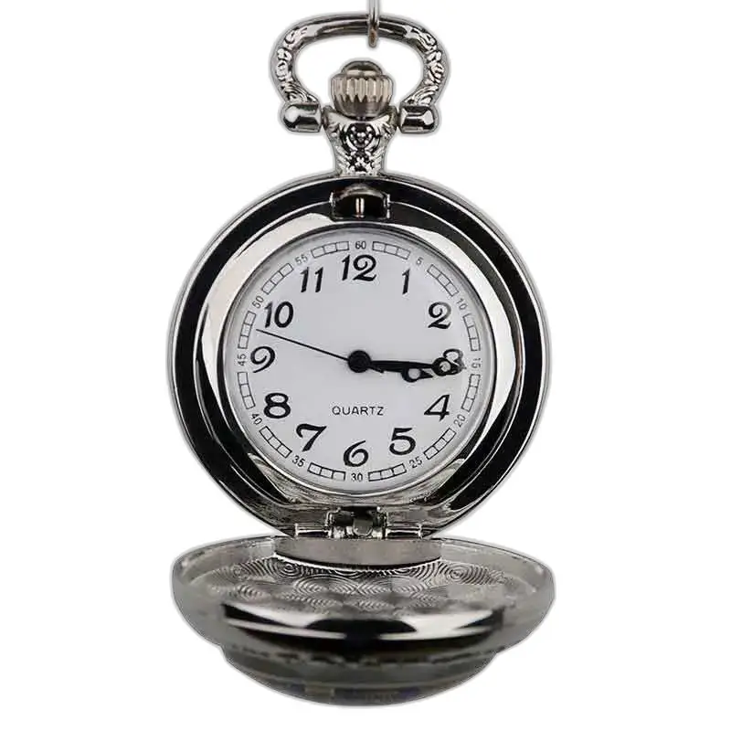 Montre Collier Papillon avec montre en acier inoxydable et finition argentée
