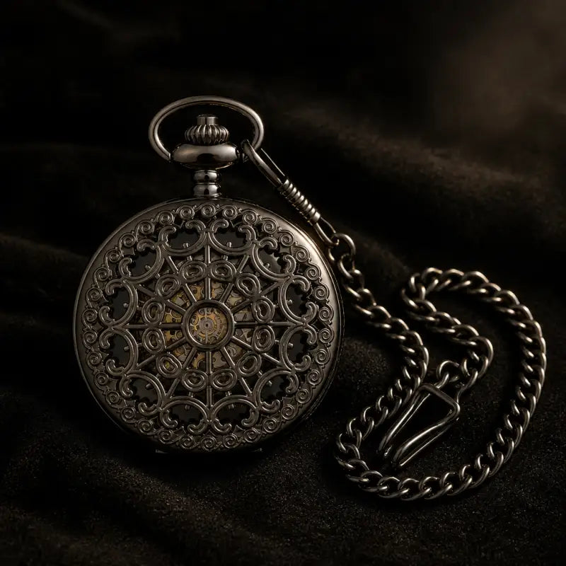 Montre à Gousset Mécanique Ajourée Chasseur Homme - Univers Gousset